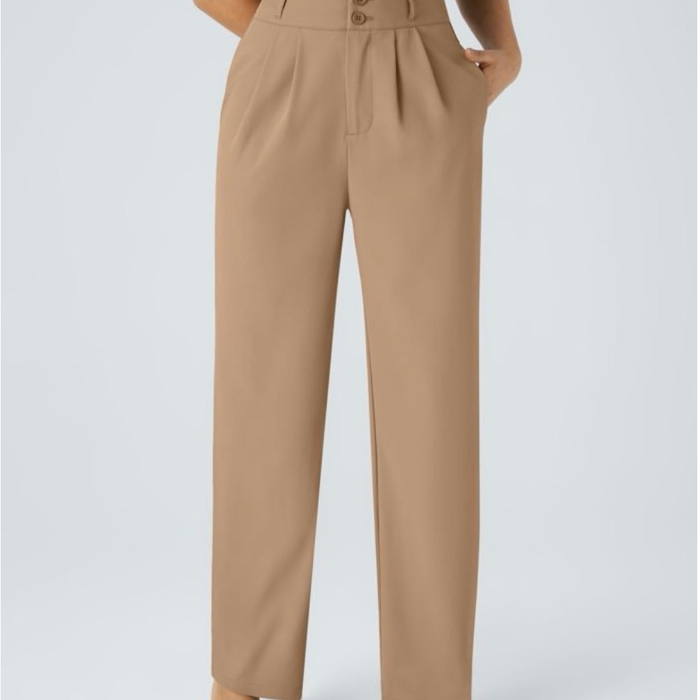 Halara Work Pants Petite Medium Tan